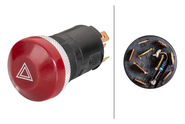 Interrupteur feux de détresse 12 V W1,2W · réf. 6HF003916031