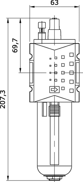 Lubrificateur d'air comp. 1/2" vue 3