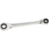 Double ended ratcheting spanners 4-IN-1