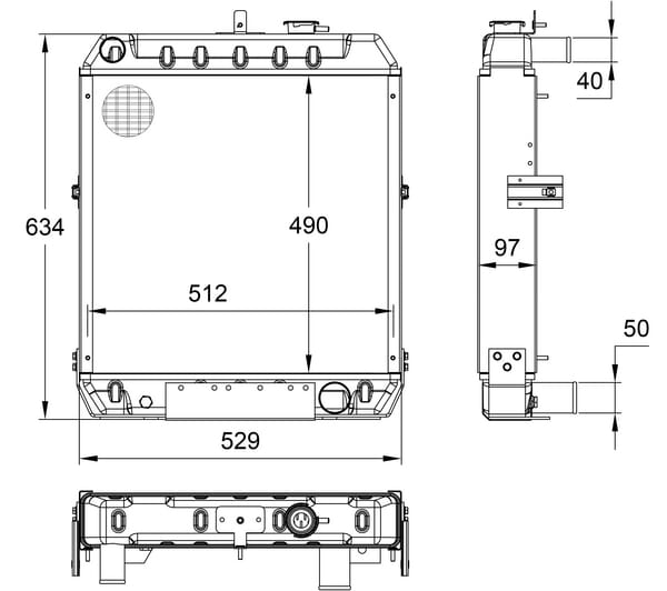 Radiateur Case - IH vue 5