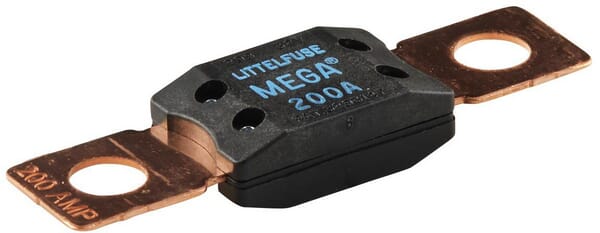 Fusible méga 200A longueur 68,6mm bleu Hella · réf. 8JS742902041