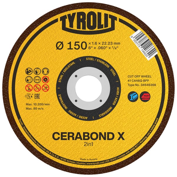 Disque à tronçonner Cerabond-X 115x1,0 — réf. 34690818