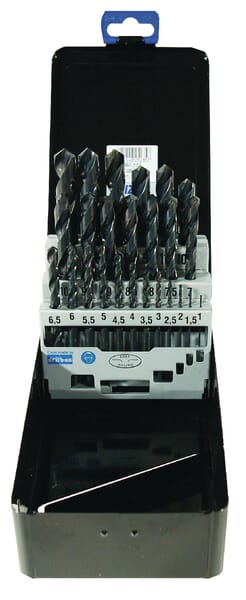 Sady šroubových vrtáků do kovu, broušené