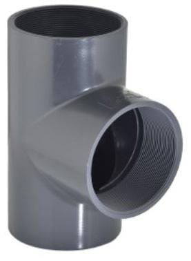 Raccord en T en PVC 3 x F 1/2" · réf. PP7020123