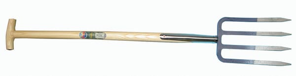 Fourche bêche 4 dts a. manche vue 2