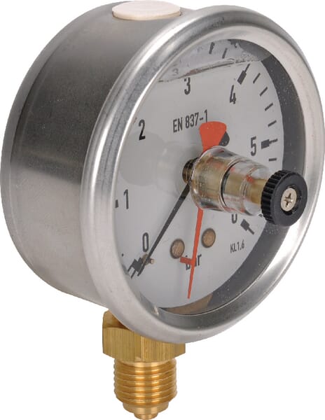 Manomètre Ø 63mm 0-6 bar Inox-pointeur de la mémoire vue 2