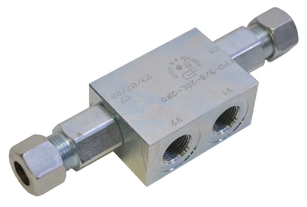 Clapet anti-retour piloté 3/8" vue 3