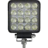 Work light LED, 25W, 3040lm, square, 10/30V, 108x48x108mm, Spot beam, 16 LED's, Kramp