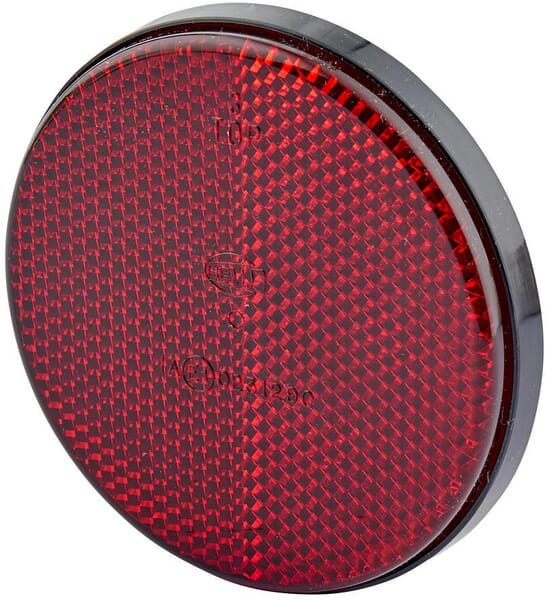 Catadioptre rond rouge Ø85 mm à visser — réf. 8RA002016111