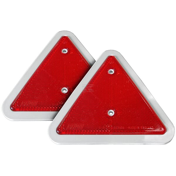 Catadioptre réflecteur homologué RMS autocollant 94x27mm rouge