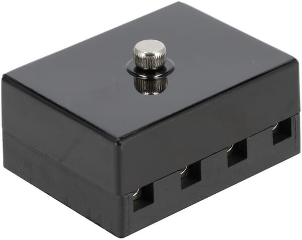 Boîte à fusibles céramique 4 voies, 12/24V, bornes à vis — réf. FB10007KR