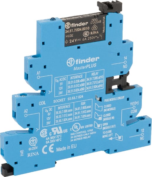 Module relais 1CO 6A 24VUC · réf. 393100240060