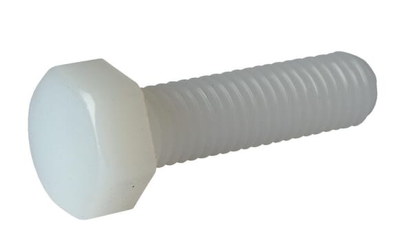 Boulon hexagonal entièrement fileté Ertalon M8x40 — réf. 933840N