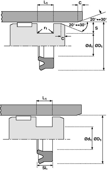 Joint de piston 63x53x7,3mm Hallite vue 3