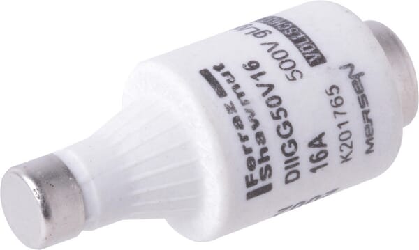 Fusible 500V 16A longueur 50mm · réf. 16ATDTII