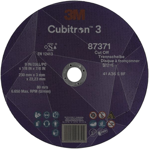 Disque à tronçonner Cubitron 3 230x3,0 mm — réf. 87671