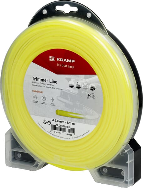 Fil de coupe Ø 2mm 126m rond jaune Kramp — réf. NL20126RKR
