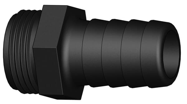 Koncovka hadice 25 mm x M 1".