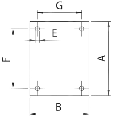 Plaque de fixation vue 2