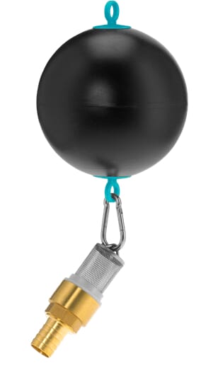 Clapet à pied flottant filtre inox 1" — réf. WK51363