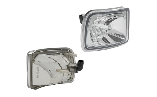 Feu de travail d'angle halogène, droit, 12V, 50W, carré, blanc, 123x115x121mm, prise PGJ13, Wesem — réf. LPRC54751