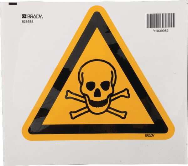 Výstražný štítek 200 mm jed