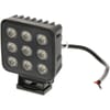 Square LED worklights black range