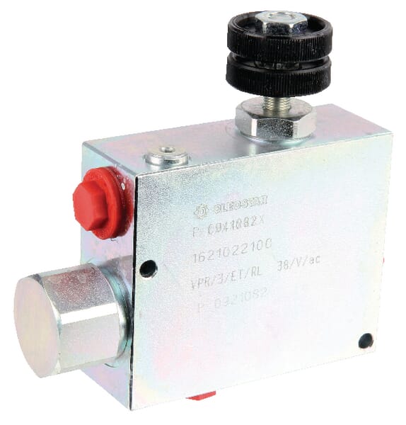 3cestné ventily regulace průtoku se zpětným ventilem typ VPR ET-RL-ST