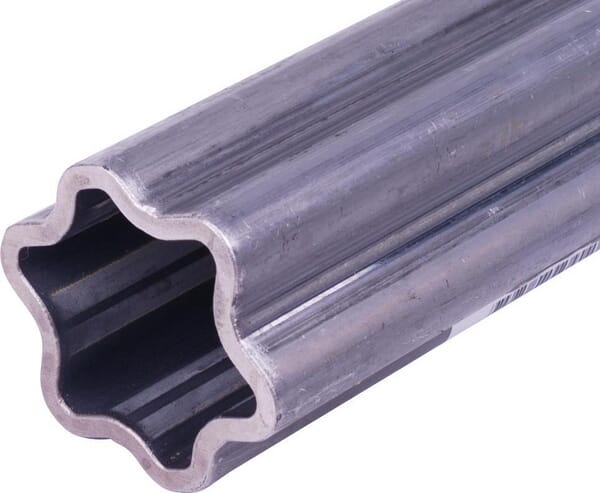 Tube profilé extérieur S5, en étoile, diamètre 61x47x5 mm, longueur : 2 900 mm · réf. 754500