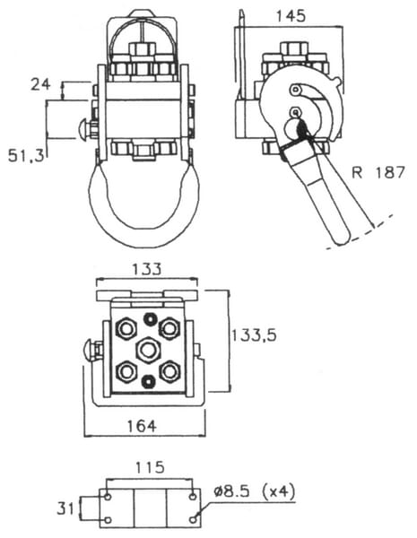 Multifaster DN10-4x1/2" BSPP - Multifaster - 2P506412GFC - 2