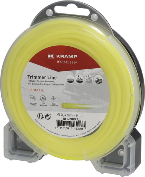 Fil de coupe Ø 3.3mm 9m rond jaune Kramp — réf. NL339RKR