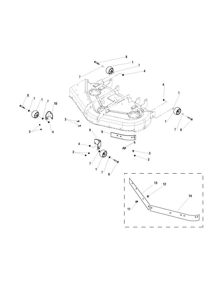 Žací jednotka 44" a 50" rám