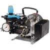 Plunger membrane pump with electric motor