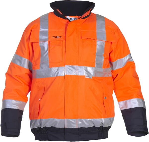 Куртка пілота Hi-vis, оранжево-блакитна, розмір XL, UK:42/EU:56, Tenderline, Helios byHydrowear