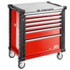 JET.6M4A Tool trolley, 6 drawers, red