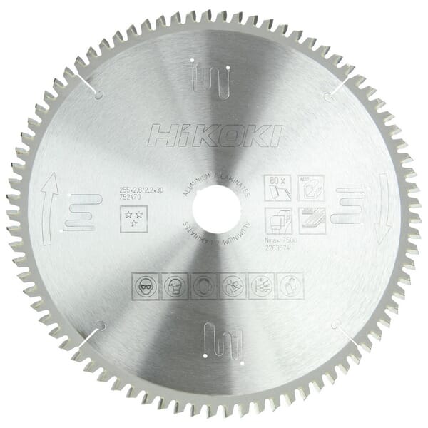 Lame de scie circulaire 255x30 T80 Alu · réf. 752470