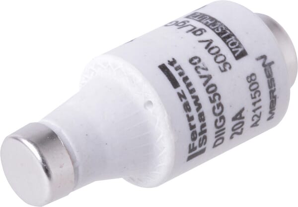 Fusible 500V 20A longueur 50mm · réf. 20ATDTII