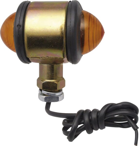 Feu clignotant rond, 12/24V, orange, à visser — réf. 1400691020
