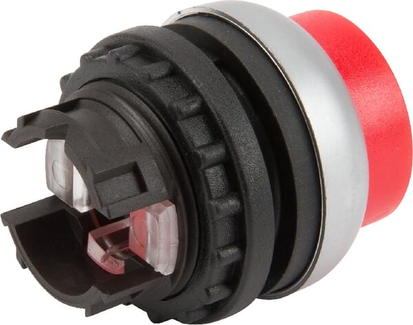 Bouton-poussoir lumineux rouge vue 2