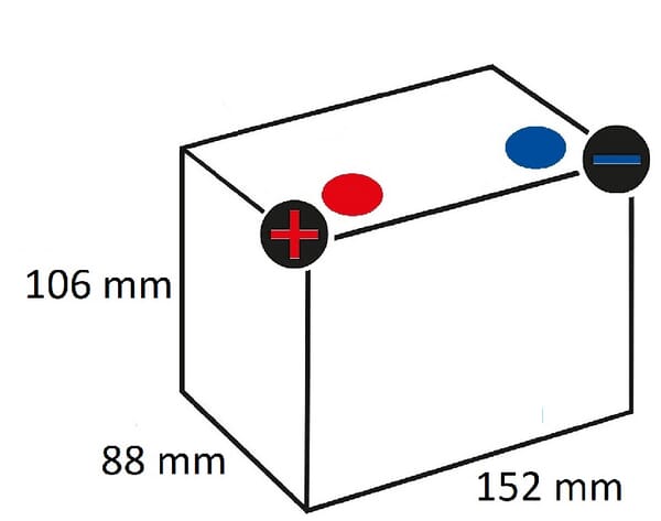Käynnistysakku Varta 12V 8Ah 135A - Auton Akut ja Ajoneuvoakut - 508012014I314PS - 4