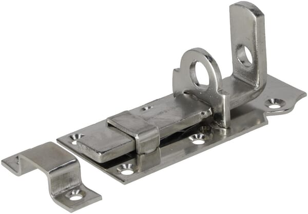 Boulon de verrouillage plat 100 mm en acier inoxydable · réf. WAE165605