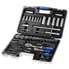 E034805 case with 98 socket wrenches and accessories 1/4" + 1/2"