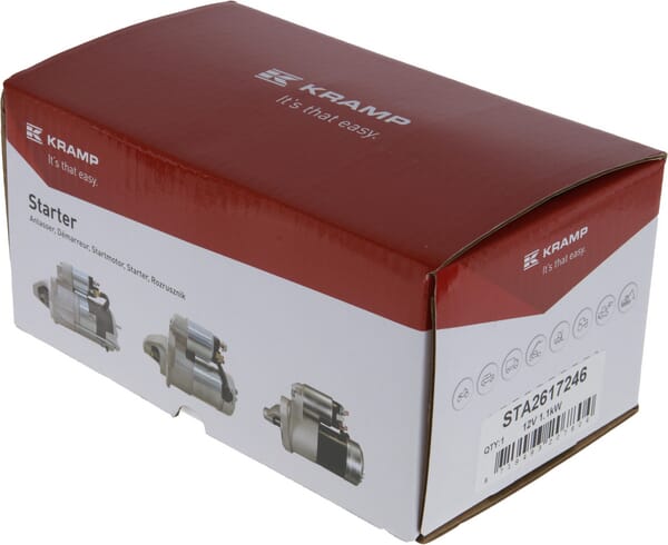 Démarreur 12V, 1,1kW, 8 dents, CW vue 5