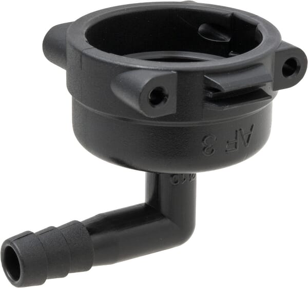Raccord à fourche, femelle 90° AF3, embout de tuyau 10 mm · réf. 8419301