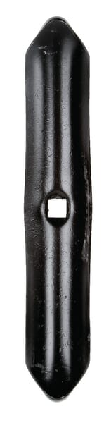 Pointe de cultivateur 210x40x6mm, réversible, courbée, 1 trou, adaptée à Väderstad — réf. CP5032