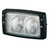 Work light Halogen, 55/70W, rectangular, 12/24V, transparent, 182x102mm AMP plug, Hella