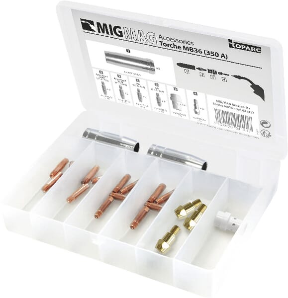 Coffret torche MB36 (MIG 350A · réf. 041417GYS