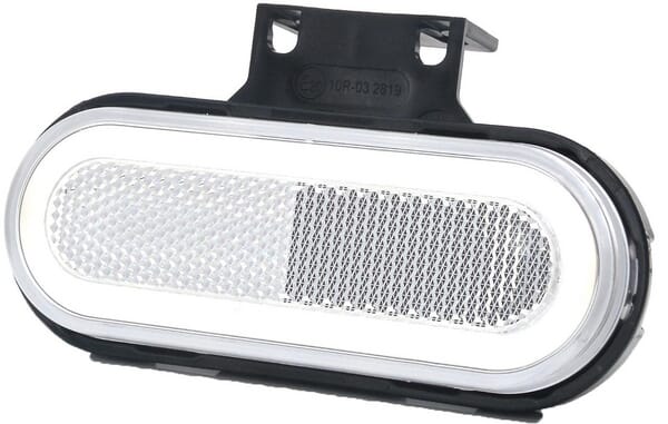Feu de position LED, rectangulaire, 12-24 V, 124x49x20 mm, Kramp — réf. LA30154F
