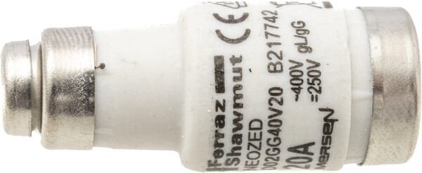 Fusible 400V 20A longueur 36mm — réf. 20AD02