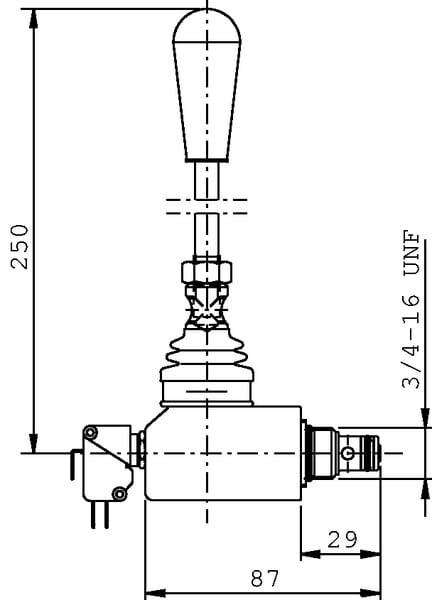 2/2 valve normale ferme manuel vue 2